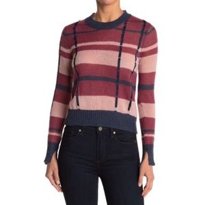 Ella Moss Denise Check Knit Sweater - XL